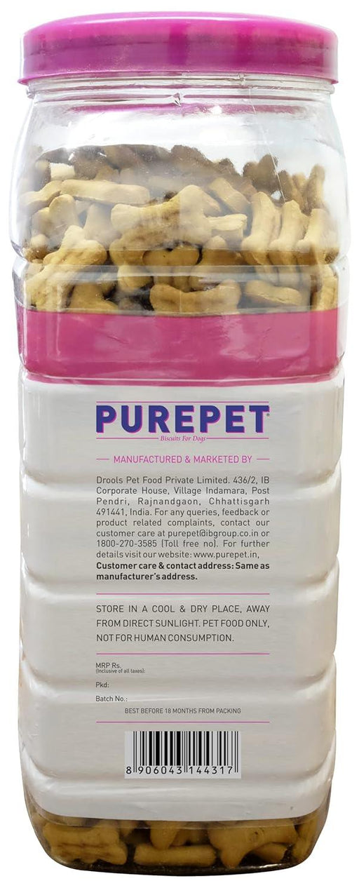 Purepet Biscuits Dog Treats Real Mutton Flavour Jar - Ofypets