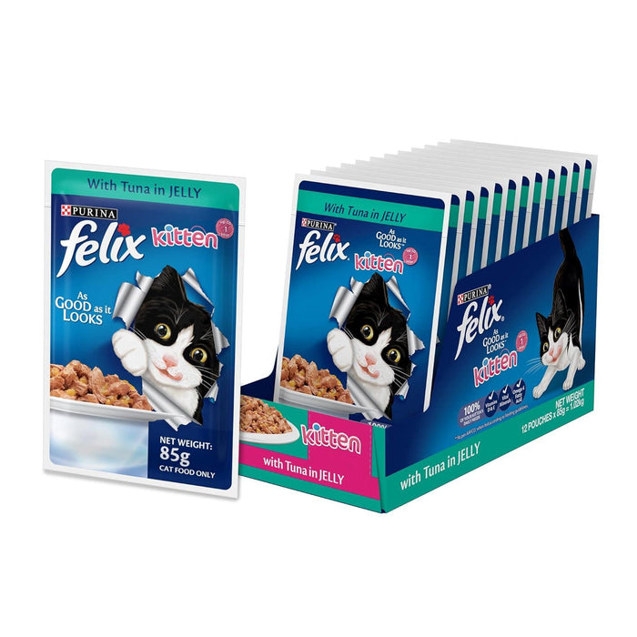 Purina Felix Kitten Tuna in Jelly Cat Wet Food - Ofypets