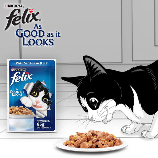Purina Felix Sardine in Jelly Cat Wet Food - Ofypets