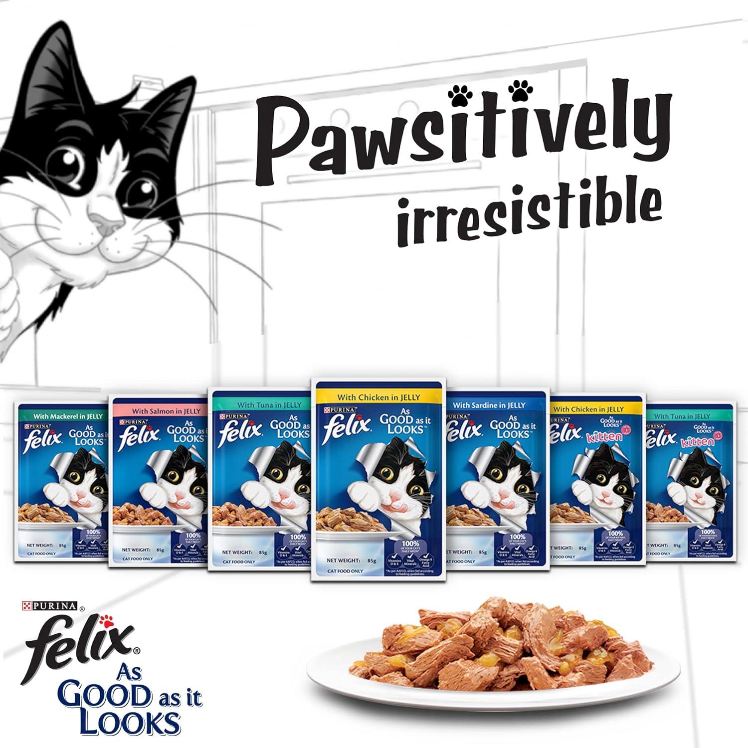 Purina Felix Sardine in Jelly Cat Wet Food Ofypets