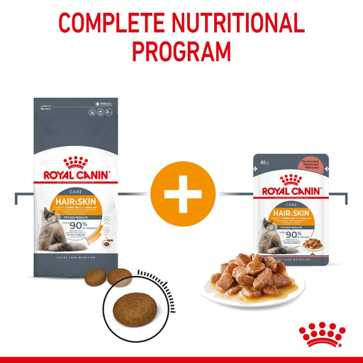 Royal Canin Hair and Skin Dry and Wet Food Combo - Ofypets