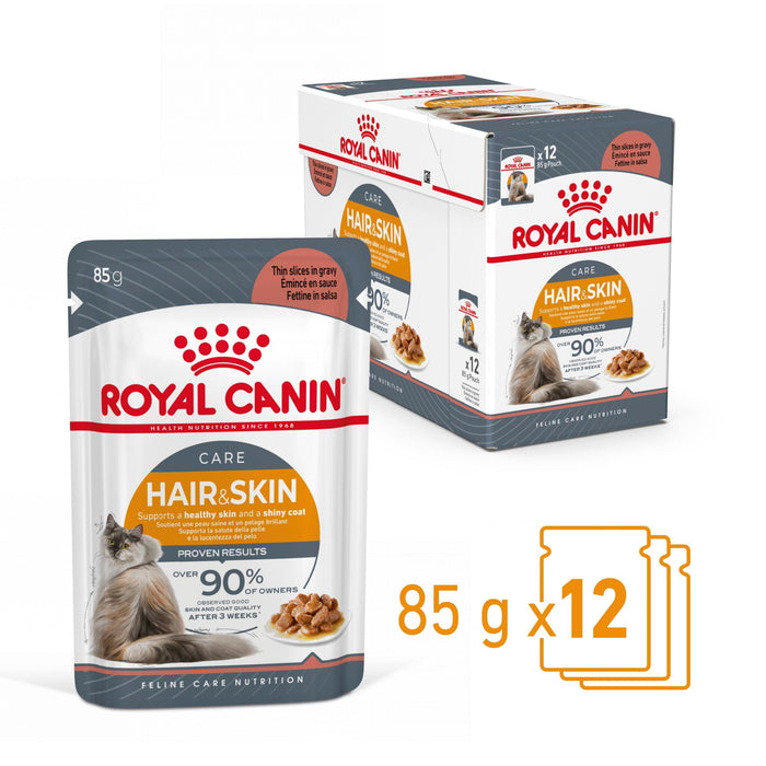 Royal Canin Hair and Skin Gravy Cat Wet Food - Ofypets