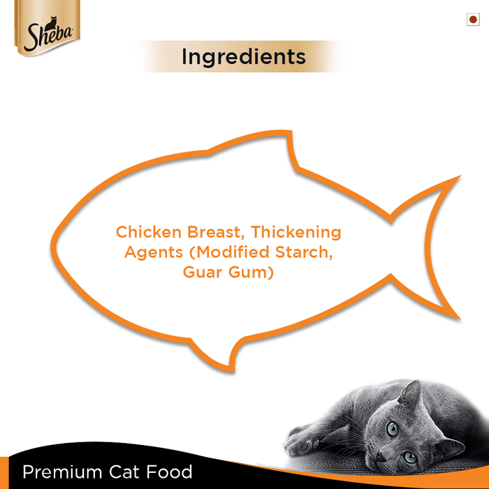 Sheba Deluxe Succulent Chicken Breast in Gravy Cat Wet Food in Can - Ofypets