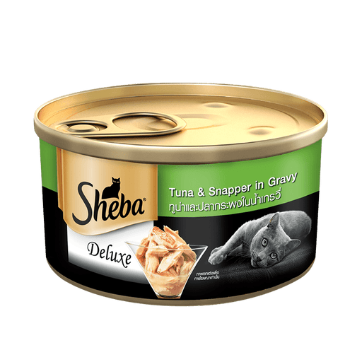 Sheba Deluxe Tuna and Snapper in Gravy Cat Wet Food in Can - Ofypets