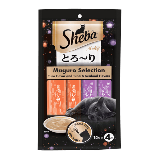 Sheba Melty Creamy Treats for Cats Maguro Selection - Tuna & Prawn Flavors - Ofypets