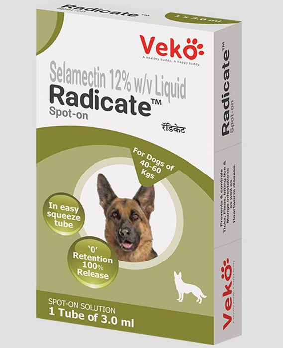 Veko Radicate Selamectin 12% Fleas and Ticks Spot On for Dogs - Ofypets