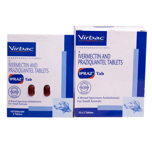 Virbac Ipraz Deworming Tablets Ivermectin And Praziquantel - Ofypets