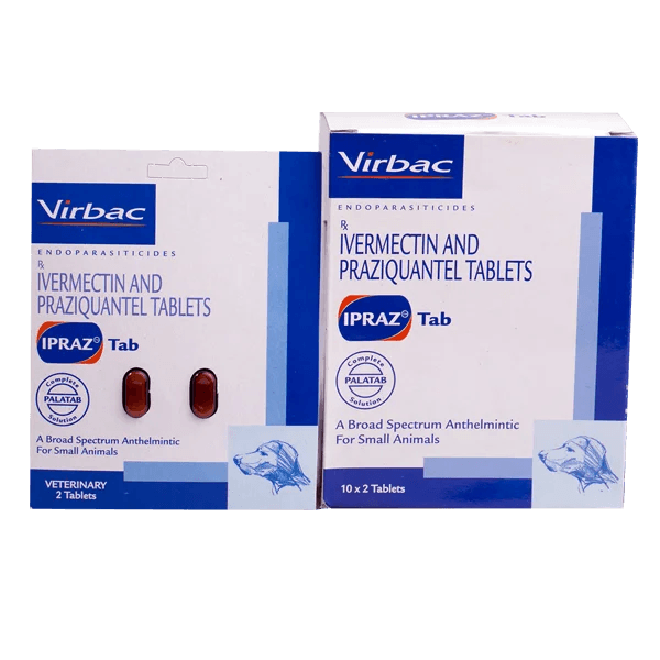 Virbac Ipraz Deworming Tablets Ivermectin And Praziquantel - Ofypets