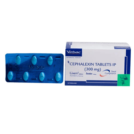 Virbac LIXEN Cephalexin Antibiotic Tablets for Dogs and Cats - Ofypets