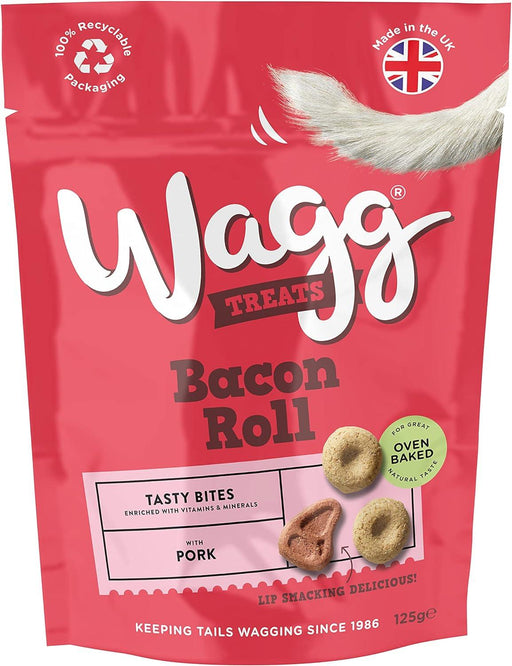 Wagg Bacon Roll Tasty Bites Oven Baked Dog Treats - Ofypets