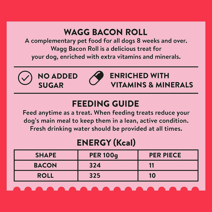 Wagg Bacon Roll Tasty Bites Oven Baked Dog Treats - Ofypets