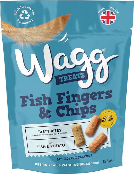 Wagg Fish Fingers & Chips Tasty Bites Oven Baked Dog Treats - Ofypets