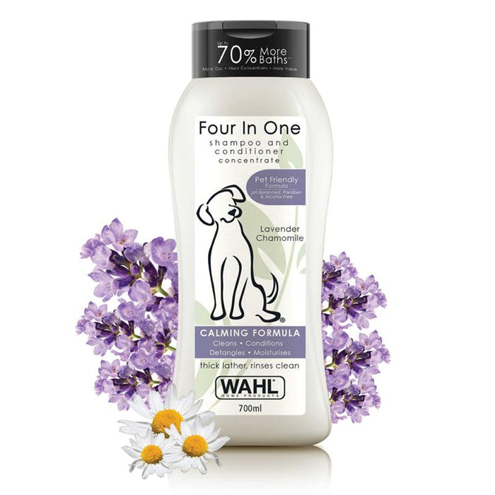 Wahl Four In One Shampoo and Conditioner for Dogs Lavender Chamomile - Ofypets