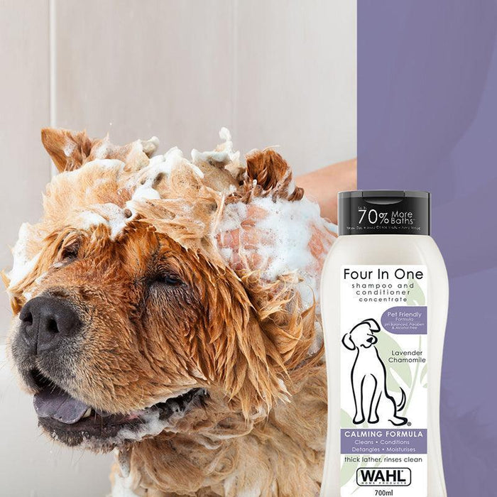 Wahl Four In One Shampoo and Conditioner for Dogs Lavender Chamomile