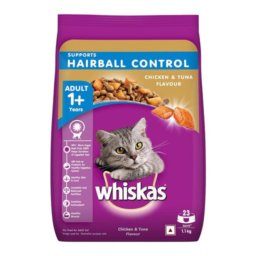 Whiskas Hairball Control Chicken & Tuna Flavour Cat Food - Ofypets