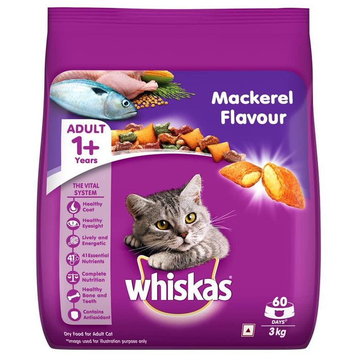 Whiskas Mackerel Flavour Cat Food - Ofypets