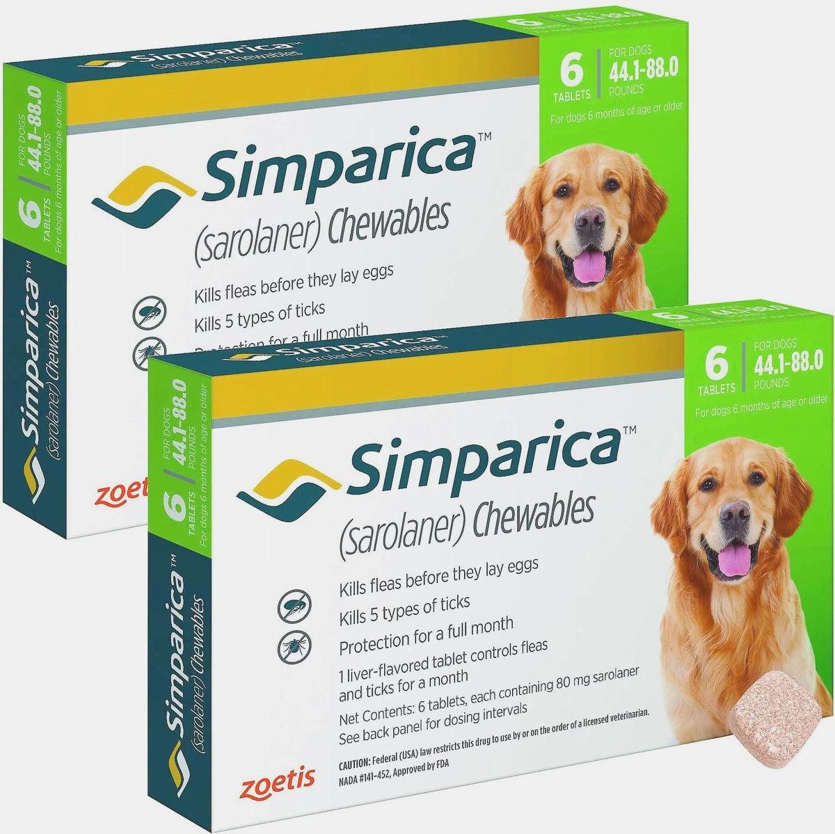 Simparica store sarolaner chewables