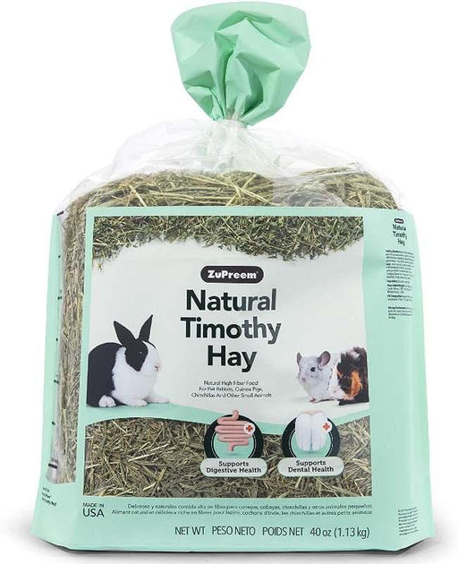 Zupreem Natural Timothy Hay For Rabbits, Guinea Pigs, Hamsters and Small Pets - Ofypets