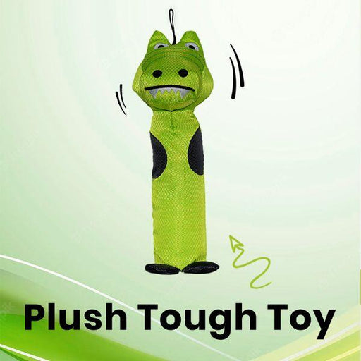 Basil Crunchy Crocodile Plush Toy for Dogs - Ofypets