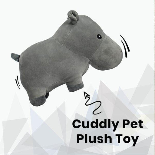 Basil Cuddly Soft Hippo Plush Toy for Dogs - Ofypets