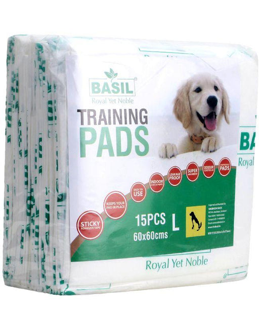 Basil Puppy Training Pads Large Size 60x60cms for Dogs - Ofypets