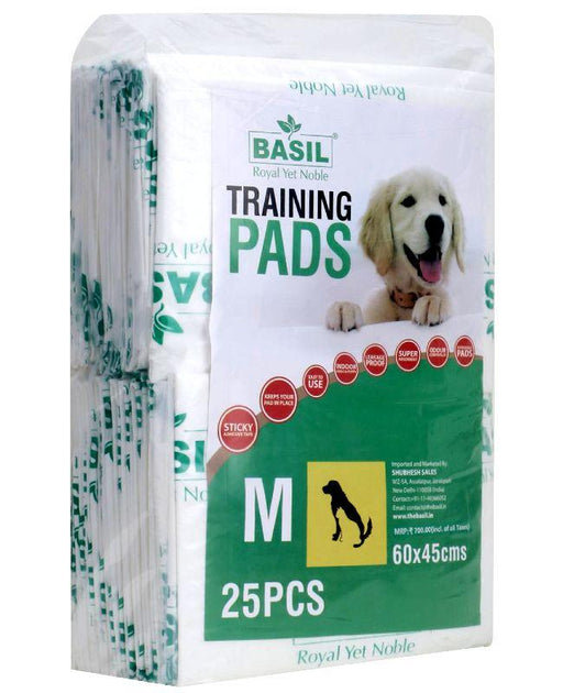 Basil Puppy Training Pads Medium Size 45x60cms for Dogs - Ofypets