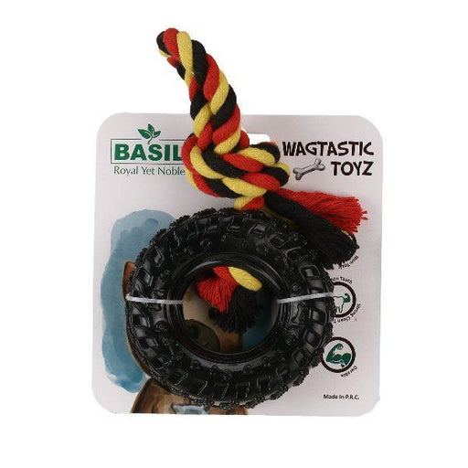 Basil Tyre Toy for Dogs and Cats - Ofypets
