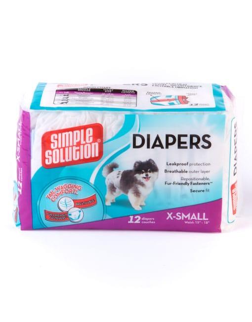 Bramton Simple Solution Disposable Diapers Pack of 12 - Ofypets
