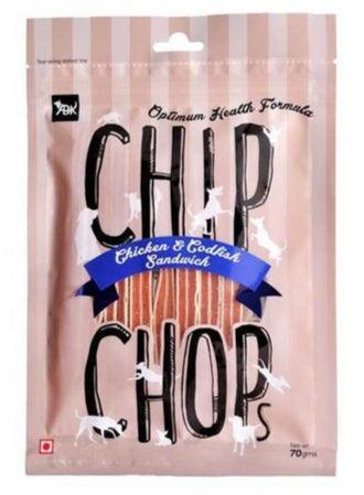 Chip Chops Chicken & Codfish Sandwich Dog Treats - Ofypets