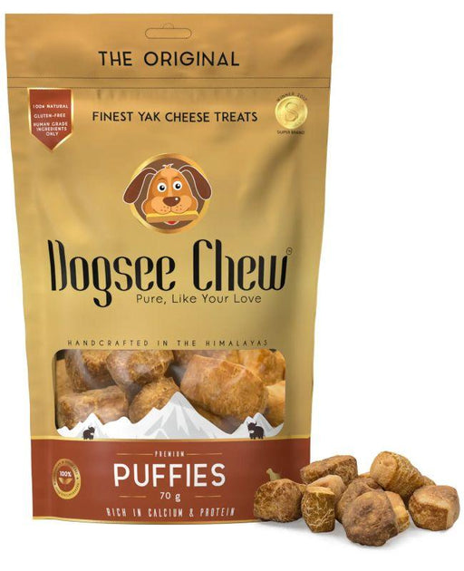 Dogsee Chew Cheese Puffies Premium Bite Sized Training Treats for Dogs - Ofypets