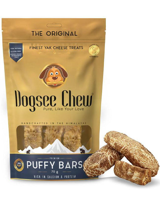 Dogsee Chew Cheese Puffy Bars Premium Soft Dental Treats for Senior Dogs - Ofypets