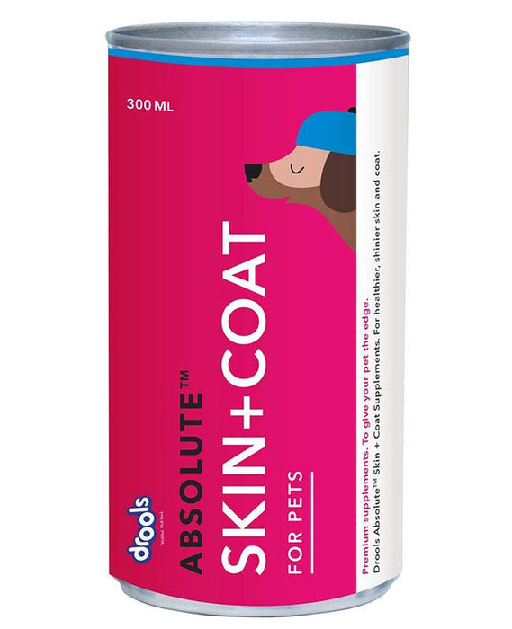 Drools Absolute Skin and Coat Syrup Dog Supplement - Ofypets
