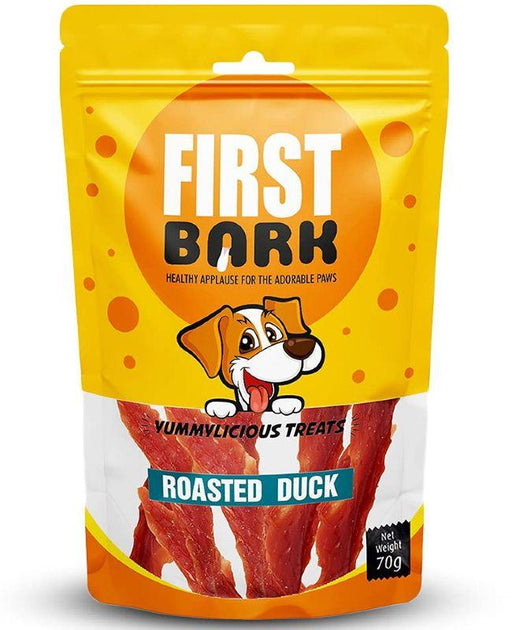 First Bark Roasted Duck Jerky Yummylicious Treats for Dogs - Ofypets