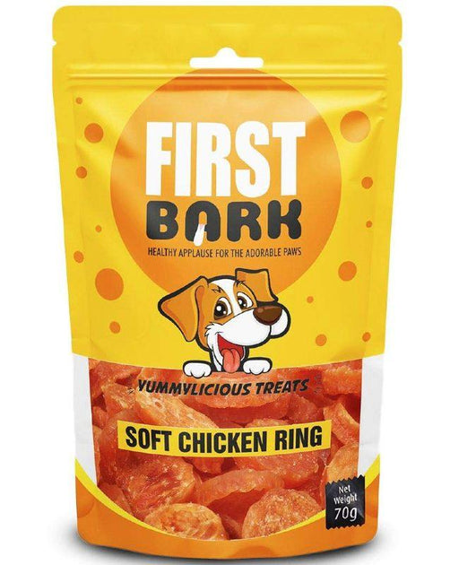 First Bark Soft Chicken Ring Jerky Yummylicious Treats for Dogs - Ofypets