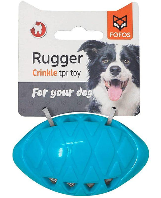 Fofos Crunch Football with Squeaker Teething Toys for Puppies and Dogs - Ofypets