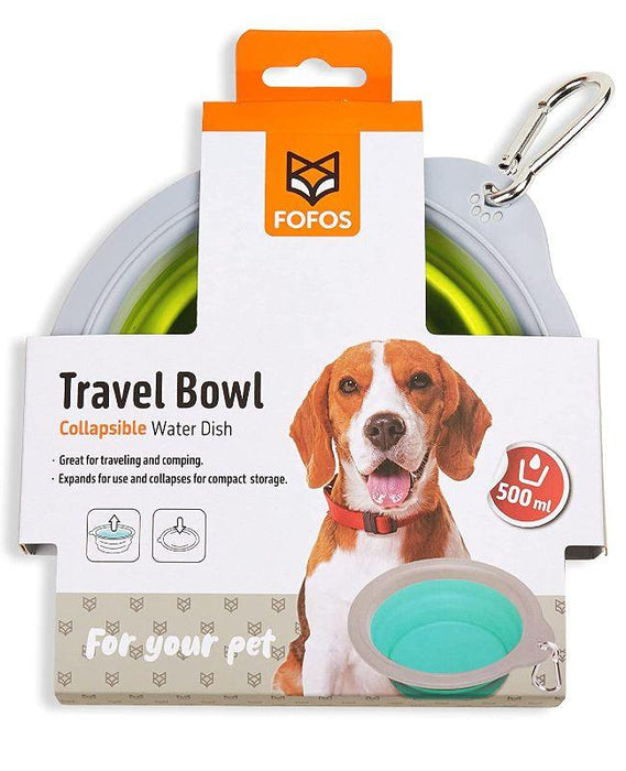 Fofos Travel Bowl Collapsible for Dogs and Cats Ofypets