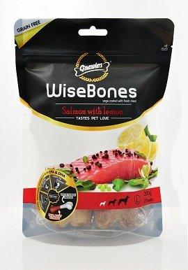 Gnawlers Wise Bones Salmon with Lemon 200g Dog Treats - Ofypets
