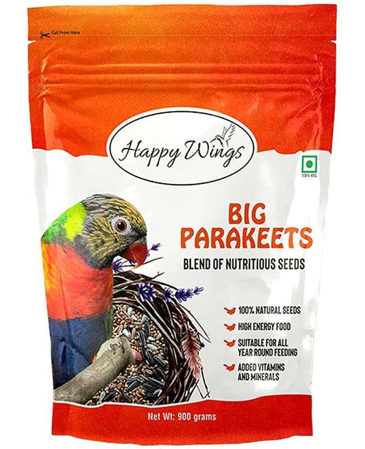Happy Wings Big Parakeets Bird Food - Ofypets