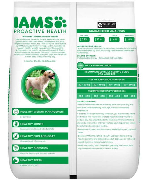 IAMS Proactive Health Adult Labrador Retriever Dog Food - Ofypets