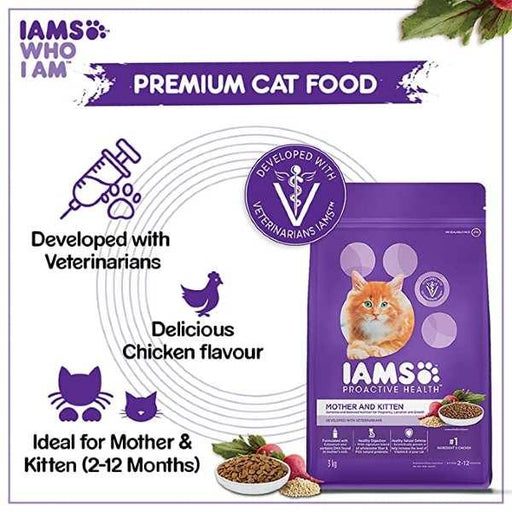 IAMS Proactive Health with Chicken Mother and Kitten Premium Cat Food - Ofypets