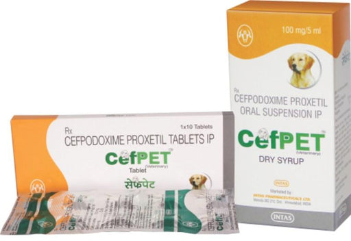 Intas CEFPET Cefpodoxime Proxetil Tablets and Oral Suspension Dry Syrup - Ofypets