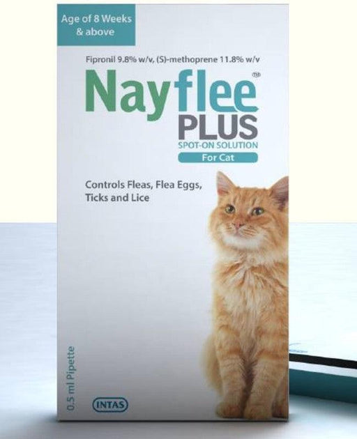 Intas Nayflee Plus Spot-ON Solution for Cats - Ofypets