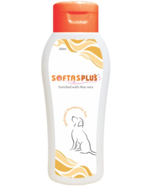 Intas Softas Plus Permethrin Medicated Dog Shampoo with Double Strength - Ofypets