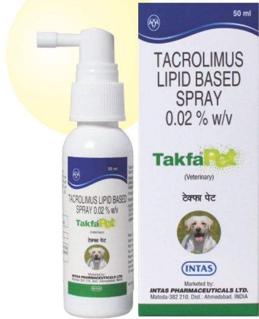 Intas Takfapet Tacrolimus Lipid Based Spray - Ofypets