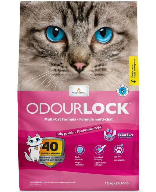 Intersand Odourlock Baby Powder Scented Ultra Premium Cat Litter - Ofypets