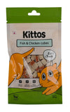 Kittos Purr-fect Fish Chicken Cubes Cat Treats - Ofypets