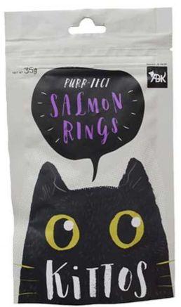 Kittos Purr-fect Salmon Rings Cat Treats - Ofypets