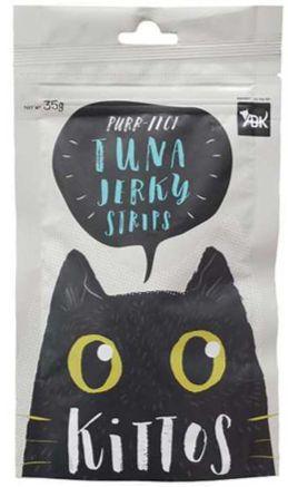 Kittos Purr-fect Tuna Jerky Strips Cat Treats - Ofypets