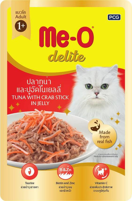 MeO Delite Tuna with Crab Stick in Jelly Cat Wet Food - Ofypets