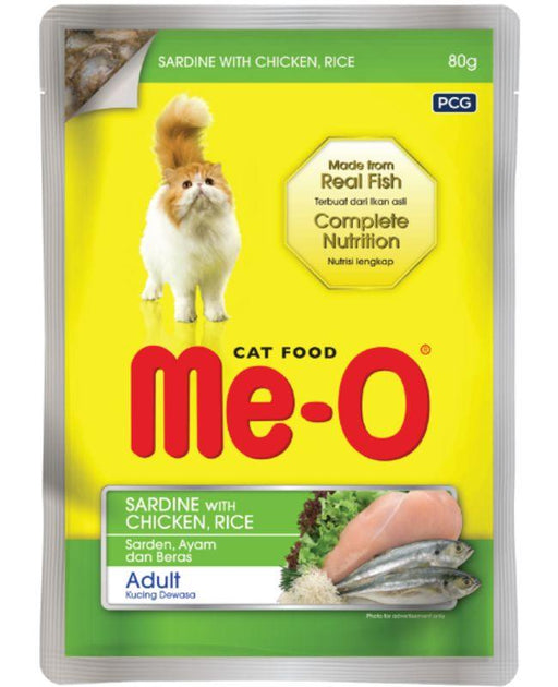 MeO Sardine with Chicken and Rice Gravy Cat Wet Food - Ofypets
